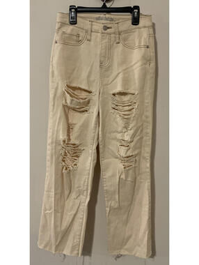 Wild Fable Womens Size 0 Yellow High-Rise Skater Style Ripped Jeans! A4696